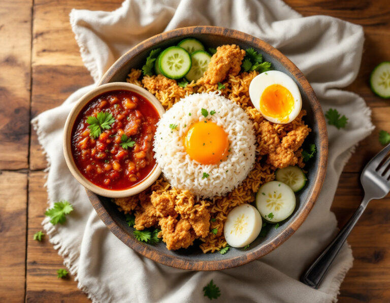 Nasi Lemak Recipe – Authentic Malaysian Coconut Rice