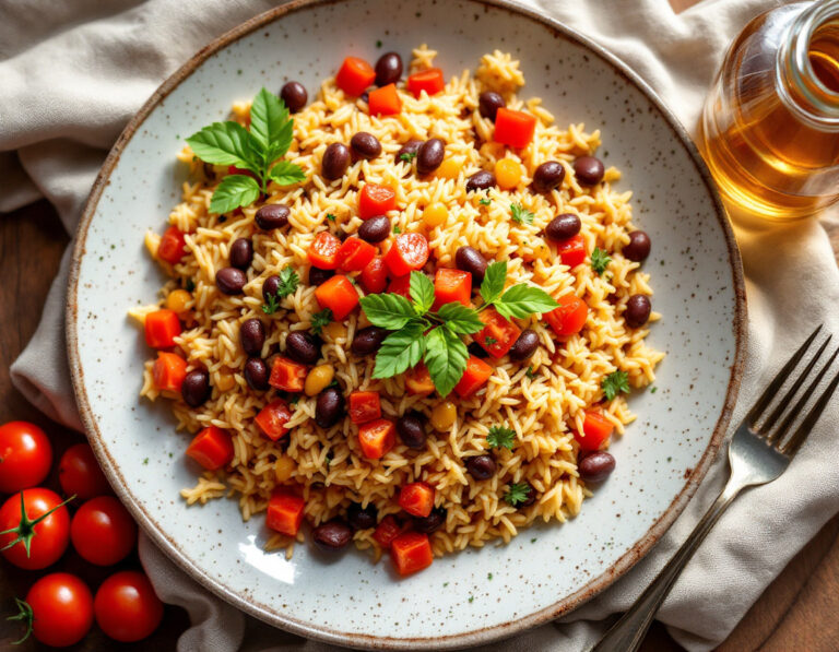 Rice with Beans and Tomatoes Recipe – Brazilian