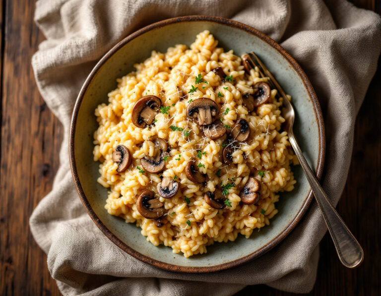 Risotto ai Funghi – Creamy Mushroom Risotto Recipe