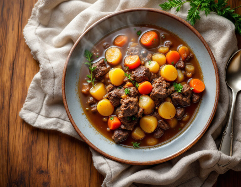 Russian Ground Beef Stew Recipe – Hearty & Savory