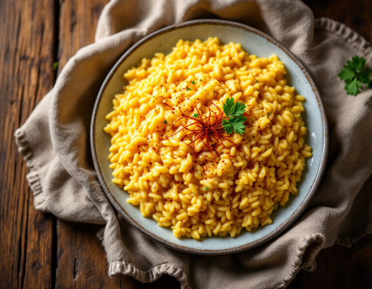 Saffron Risotto Recipe – Swiss Style with Mountain Cheese