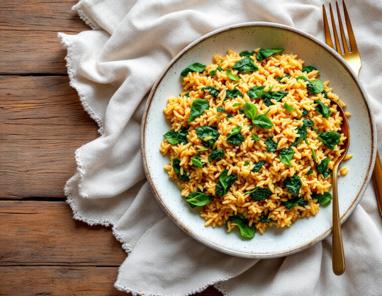 Spanakorizo – Greek Spinach Rice Recipe