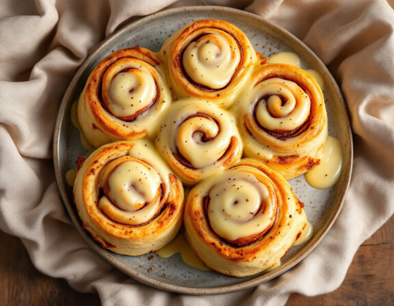 Ethiopian Cinnamon Rolls with Cream Cheese Glaze Recipe