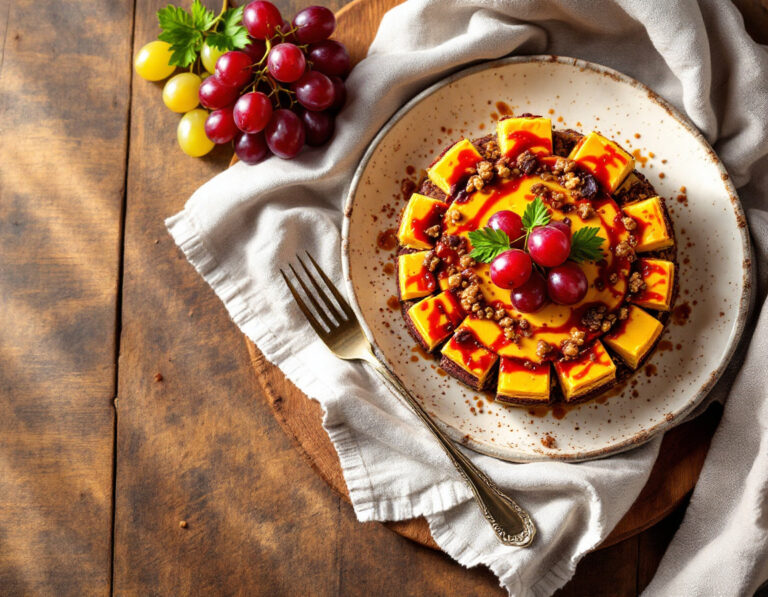 Ethiopian Layered Dessert with Grapes Recipe