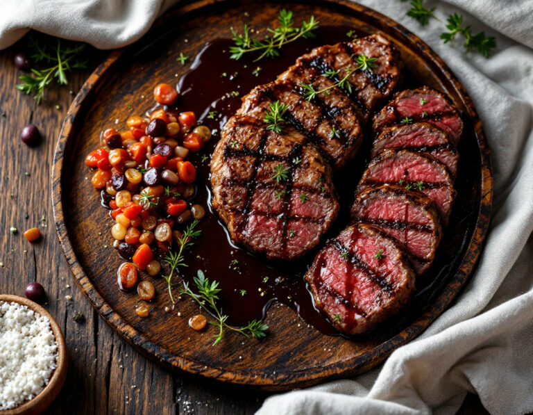 Argentine Beef Tenderloin Medallions with Barolo Sauce Recipe
