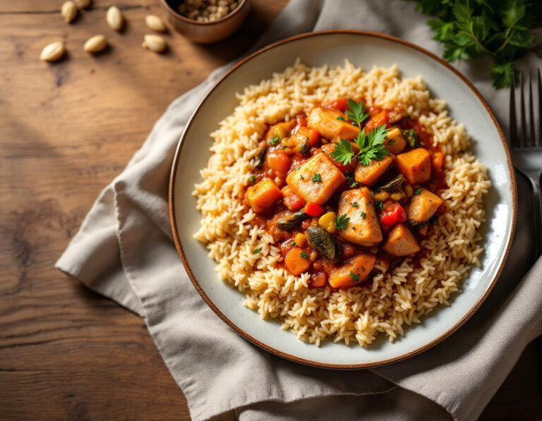Brazilian Fish Stew with Rice – Peixada Brasileira