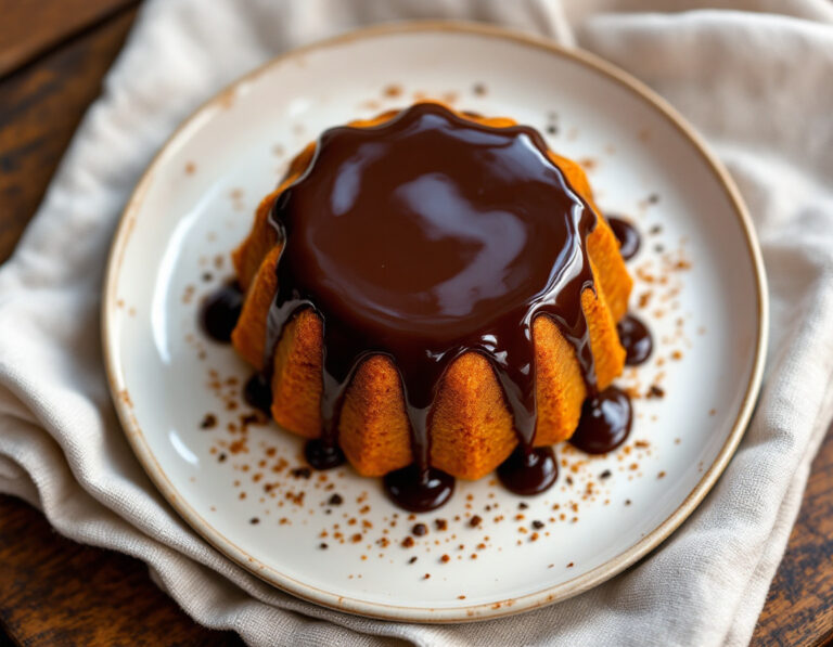 Brazilian Christmas Pudding with Chocolate Glaze Recipe