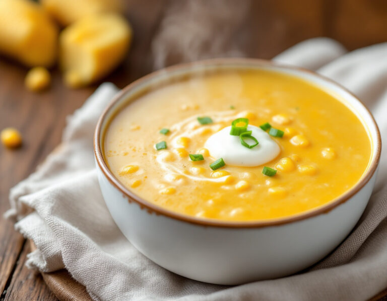 Creamy Corn Chowder Recipe – Classic American Corn Soup