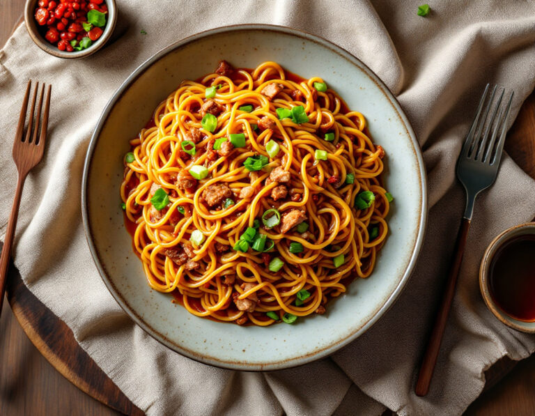 Dan Dan Noodles Recipe – Authentic Sichuan Style | Easy