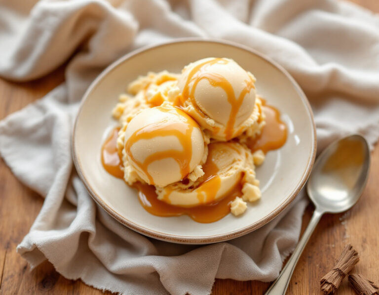 Dulce de Leche Ice Cream Recipe – Creamy & Homemade