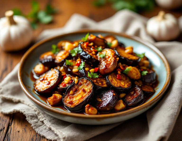 Chinese Sichuan-Style Braised Eggplant Recipe
