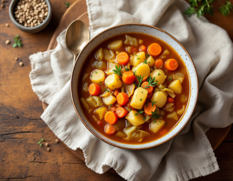 Romanian Vegetable Soup Recipe – Ciorbă de legume