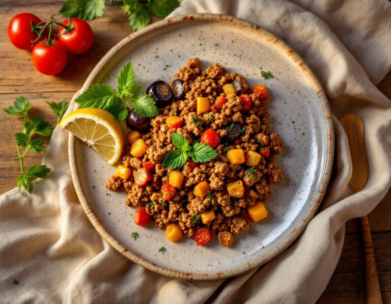 Ground Meat with Eggplant Recipe – African Style