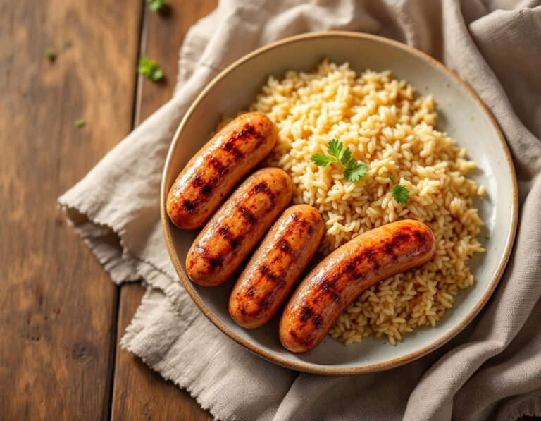 Chicken Sausage and Rice Recipe – Hearty American Skillet