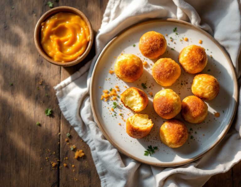 Cheese Balls with Guava Paste Recipe | Bolinhos de Queijo