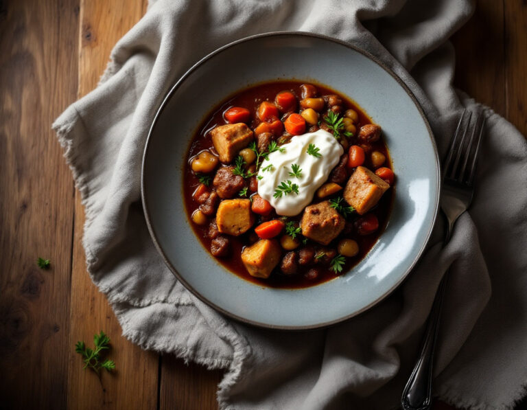 Veal Goulash with Sour Cream – Classic Austrian Recipe