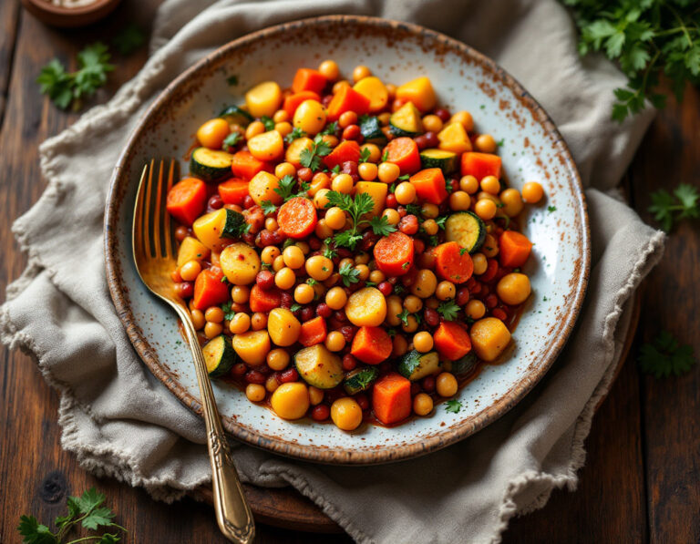 Moroccan Vegetable and Legume Stew Recipe