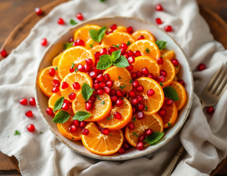 Moroccan Orange Salad with Pomegranate Recipe