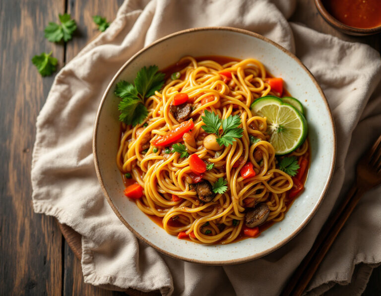 Mee Rebus Recipe – Malaysian Noodles in Spicy Sauce