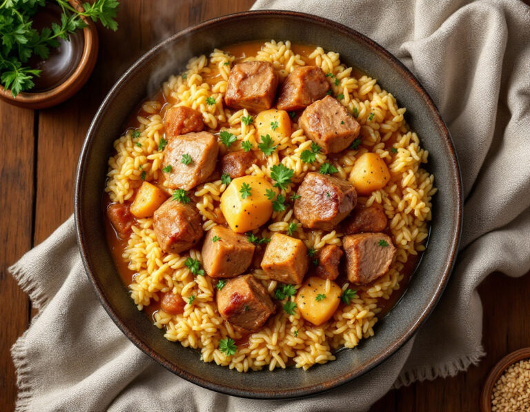 Austrian Rice and Pork Stew – A Traditional Recipe from Grandma’s Kitchen
