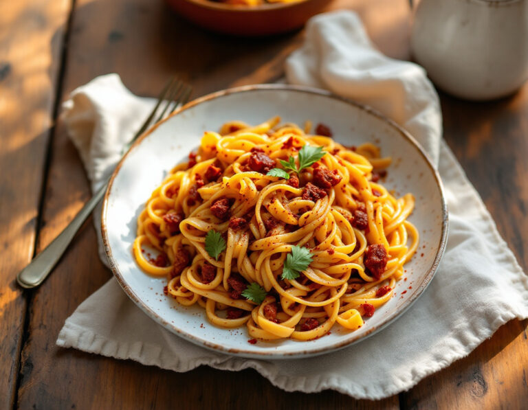 Quick Ethiopian Pasta Bake with Berbere