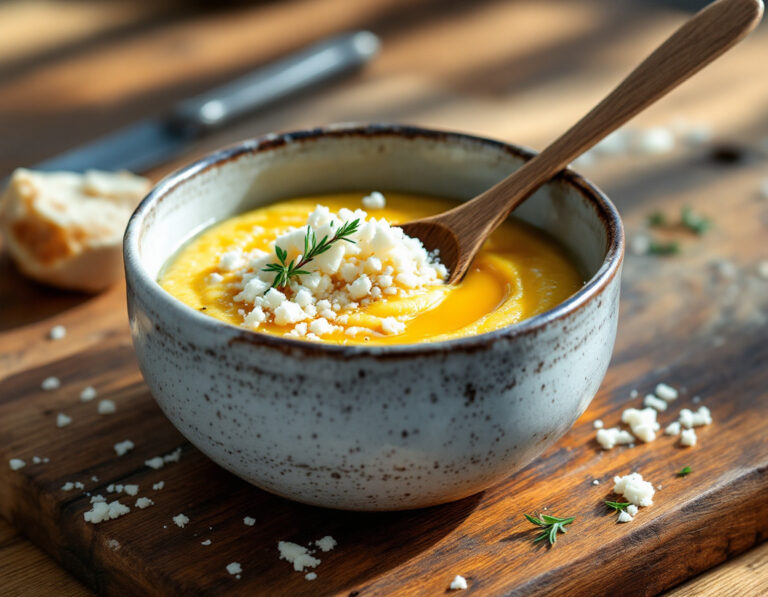 Mămăligă cu brânză – Receta de polenta rumana con queso