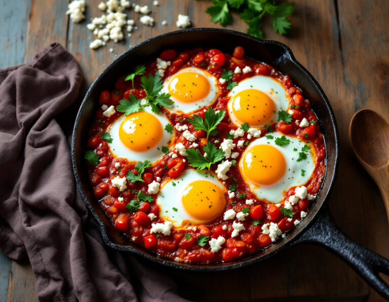 Shakshouka Siria – Receta Auténtica de Huevos en Salsa