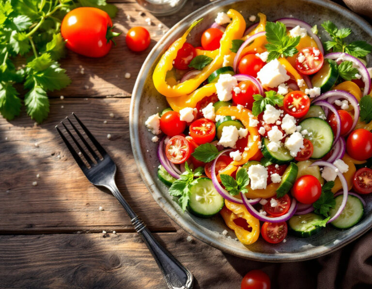 Receta de Shopska Salata – Ensalada Auténtica de los Balcanes