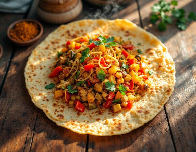 Roti Picado Sri Lankés – Receta Auténtica y Sencilla