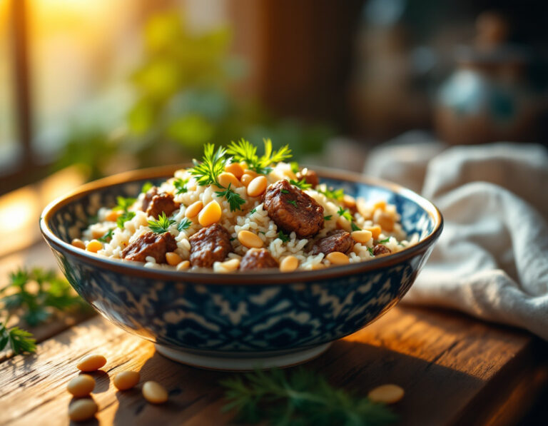 Arroz con Cordero y Yogur Sirio – Receta Auténtica
