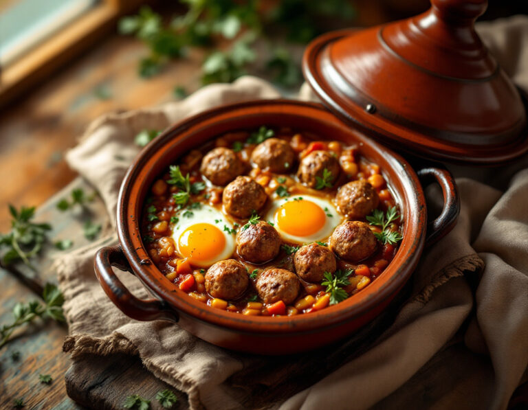 Receta de Tajine Kefta – Albóndigas Marroquíes de Carne Picada