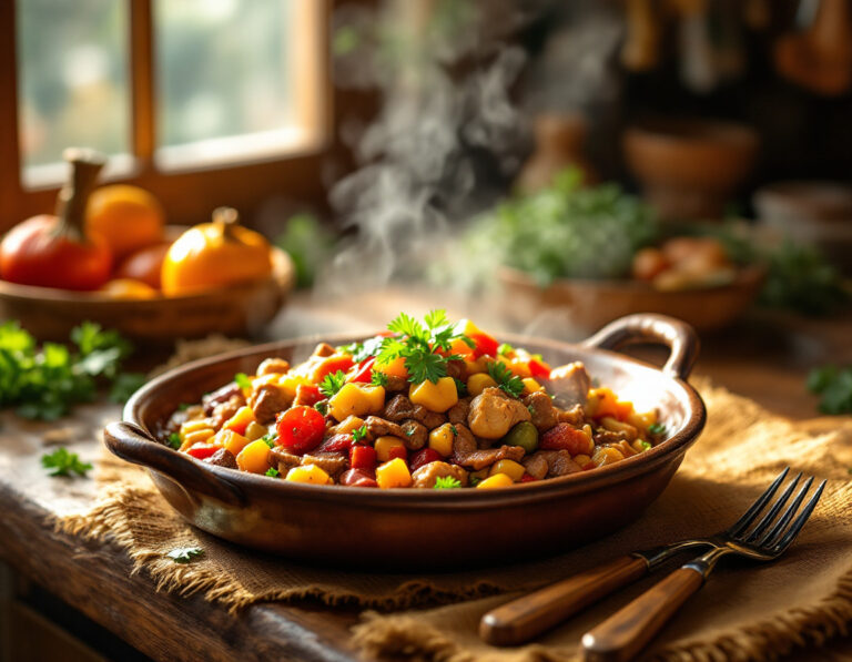 Receta de Turli Tava – Estofado de Verduras Macedonio Tradicional